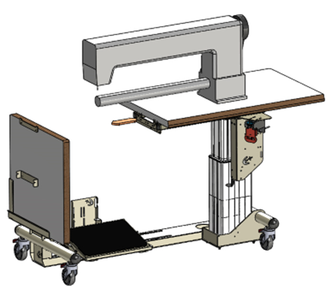 Bâti ergonomique HEOL 2.1 XXL pour machine de type canon long
