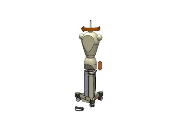 Support mannequin ergonomique réglable en hauteur