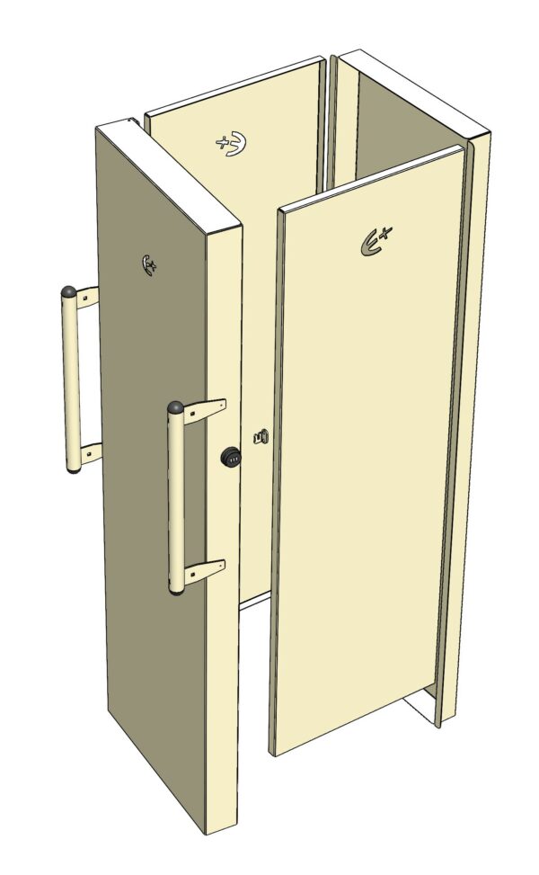 Armoire industrielle sur roulettes