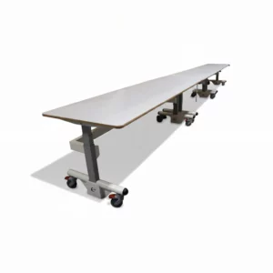 3 tables alignées pour une longueur maximale